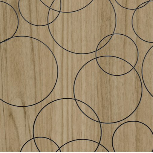 Puzzle Wall Tile - Bubble - 600mm x 600mm x 8mm - Beech
