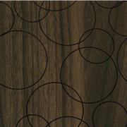 Puzzle Wall Tile - Bubble - 600mm x 600mm x 8mm- Walnut