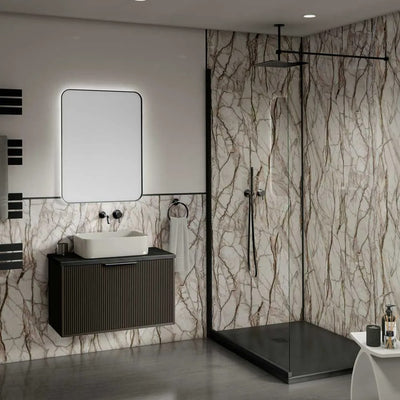 Antique marble fitted