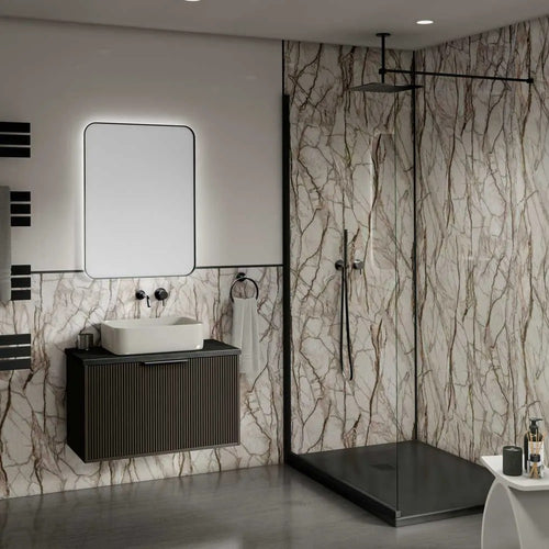 Antique marble fitted