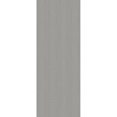 A vertical rectangular panel showing a light gray wood-look plank pattern on a white background.