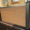 Teak Slatted Composite Fence Panel - 1.8m x 155mm x 20mm