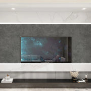 Stone grey solid core wall panels fitted in a modern lounge area