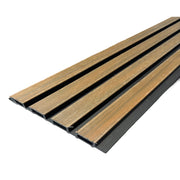 Teak with black inlets composite cladding 