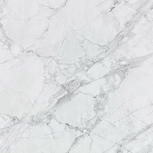 Venatio marble interior wall panel with white marble-effect veining finish