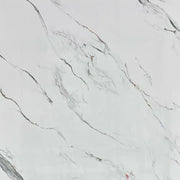 Venetian marble interior wall panel, white marble-effect finish with grey and gold veining