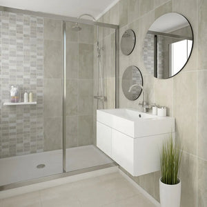 Vilo Tile PVC Wall Panels | 2.65m x 250mm x 8mm (Pack of 4)