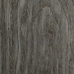 A close-up texture of vintage charcoal wood grain decking with natural wavy patterns and subtle brown undertones.