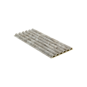 Fluted Tube wall panel in marble grey finish, 2400 x 158 x 15mm WPC design
