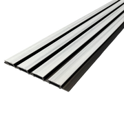 White cladding with black inlet Composite cladding .