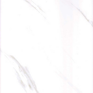 Carrera gloss interior wall panel, glossy white marble-effect finish with grey veining