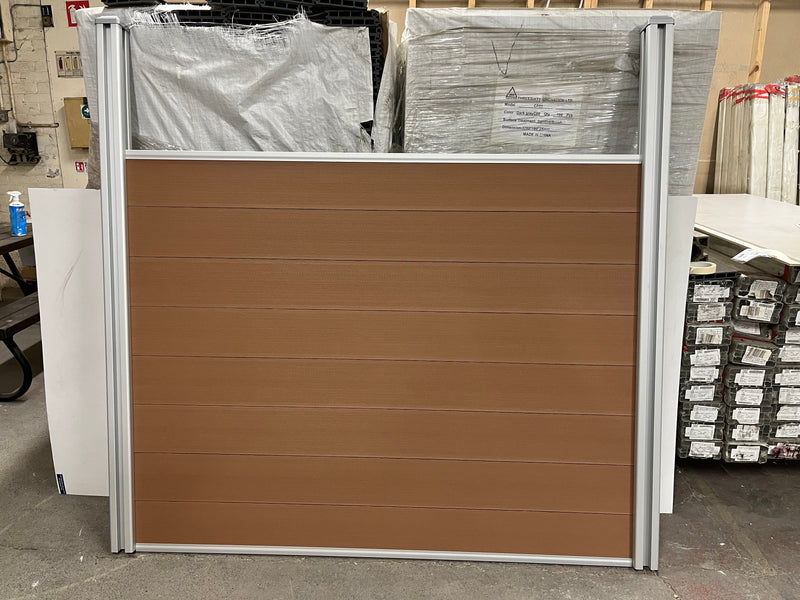 Clearance!! Composite Fencing System. Silver and Coffee