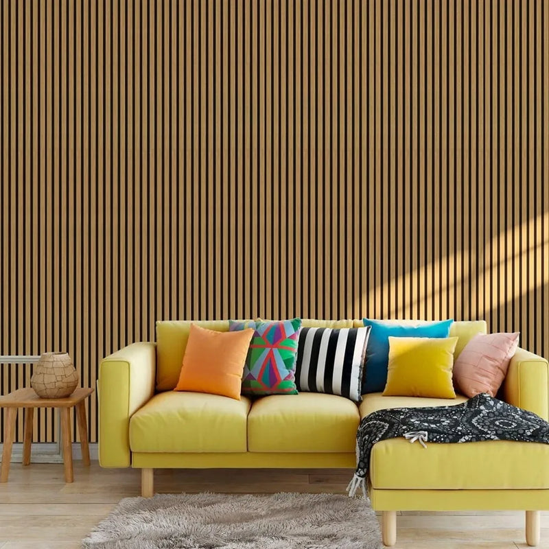 Zest Acoustic Slat Wall Panels – 600mm x 2600mm x 18mm