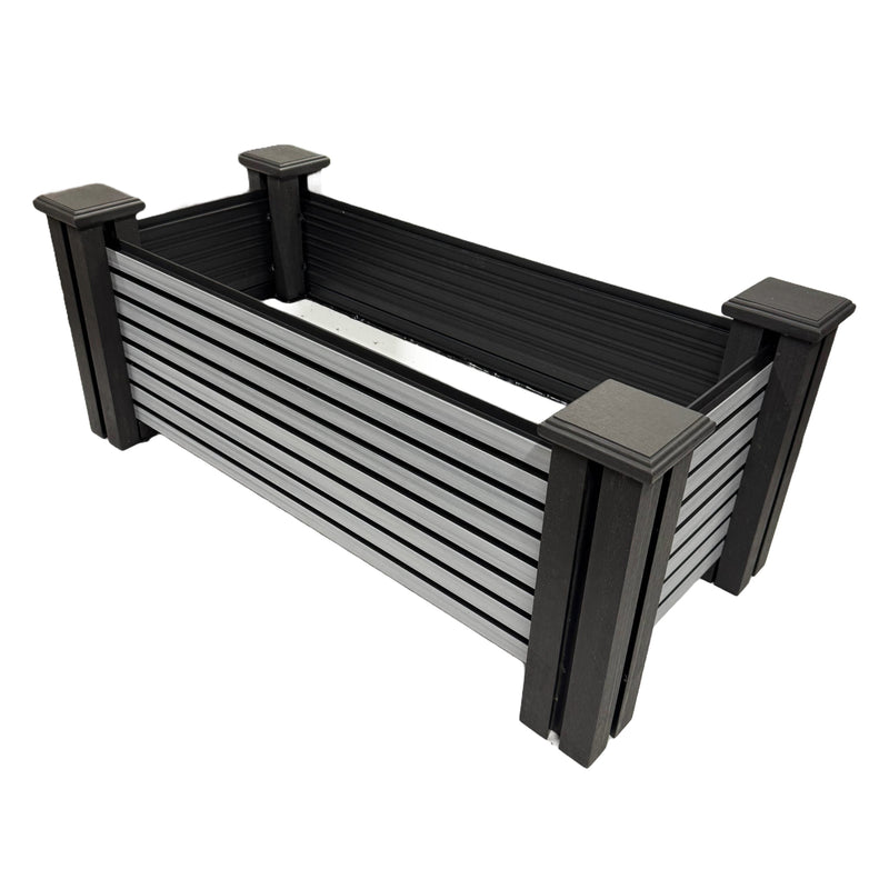 extra large composite slatted planter