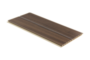 Fluted Satin wall panel in walnut finish, 2400 x 172 x 9mm WPC design
