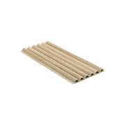 Fluted Tube wall panel in beech finish, 2400 x 158 x 15mm WPC design