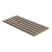 Fluted Tube wall panel in walnut finish, 2400 x 158 x 15mm WPC design