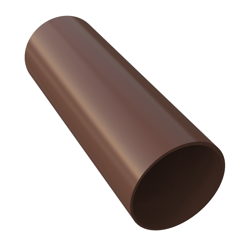 Freeflow 68mm Round Rainwater Down Pipe - 2.75m / 4m / 5.5m