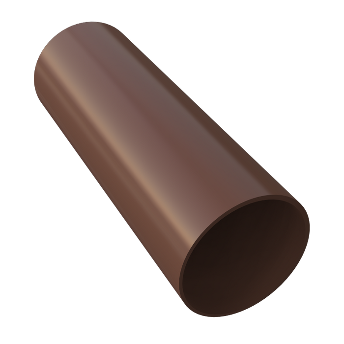 Freeflow 68mm Round Downpipe in Brown for efficient rainwater drainage and durable guttering systems.