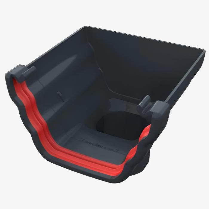 Freeflow Ogee Stop End Outlet – 135mm