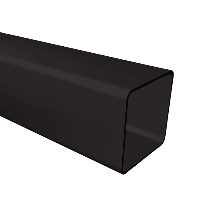 Freeflow Black square downpipe, available in 2.75m, 4m and 5m 