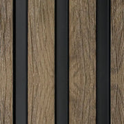 French oak slatted internal cladding