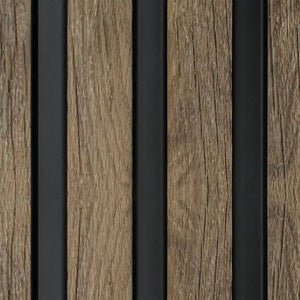 French oak slatted internal cladding