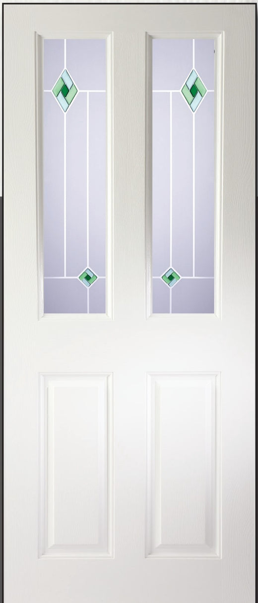 Grainger 2 Sandblast Emerald - UPVC Internal Door