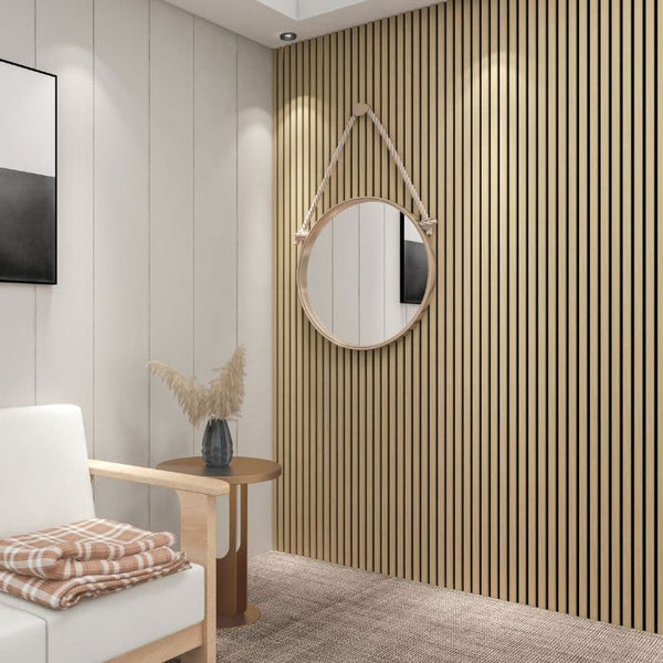 Light Ash Slat Wall Panel