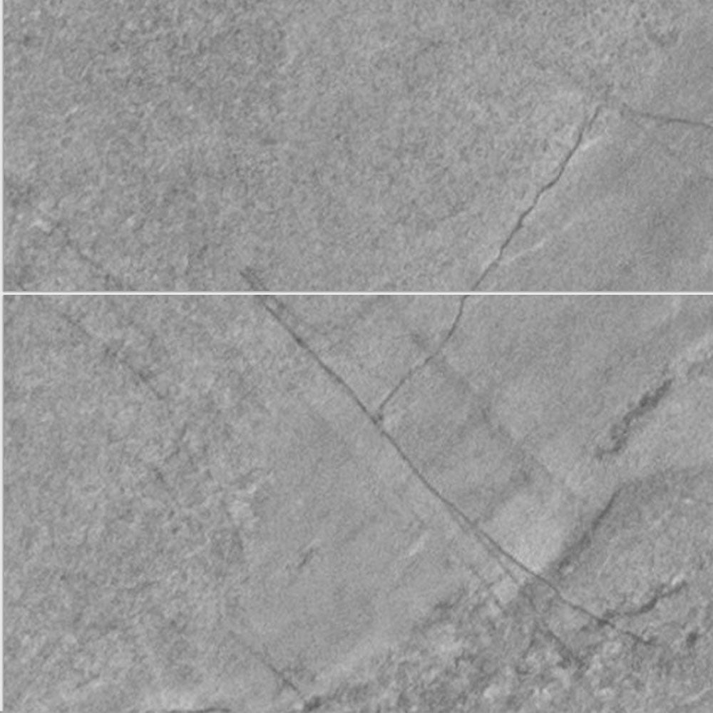 Northumberland Ultimo tile interior wall panel, light grey marble tile-effect finish iwith grey veining