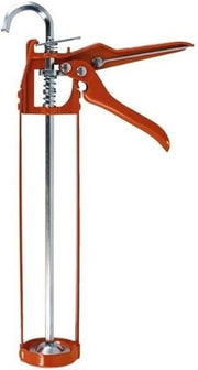 Orange skeleton sealant gun for silicone and adhesive cartridges