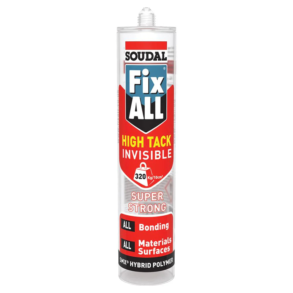 Soudal Fix ALL High Tack Invisible Adhesive & Sealant 290ml