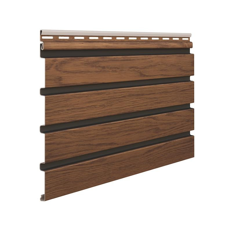 Vilo Fronto Outdoor Slat Panel – Walnut V Black