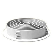 70mm circular vent in white 