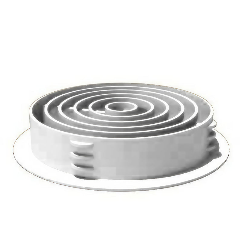 70mm circular vent in white 