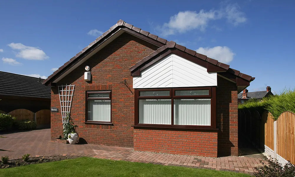 White shiplap cladding board with smooth low-maintenance finish