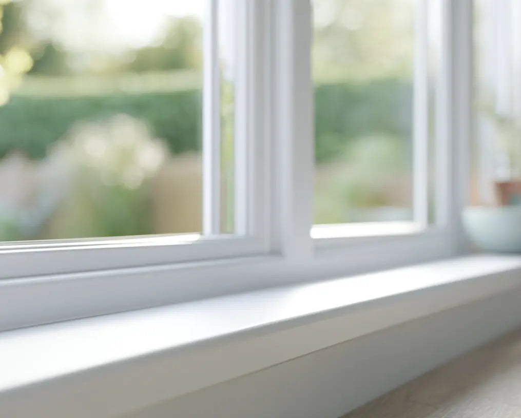 Window sill in white inside 