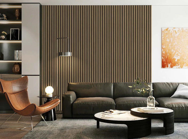 Zest Acoustic Slat Wall Panels – 600mm x 2600mm x 18mm