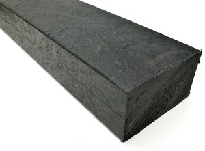 Rectangle Brown - Black Solid Plastic Fencing Post 50 x 100mm - Home Improvement Supplies Ltd