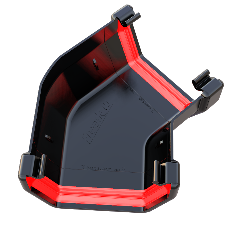 Freeflow Square Gutter 135° Angle Corner