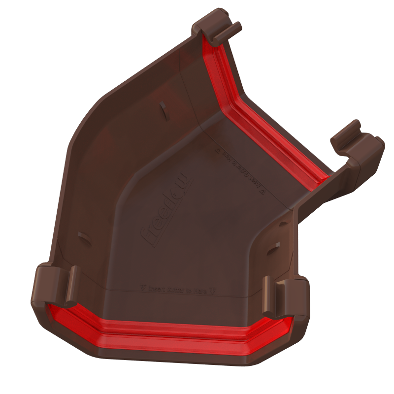 Freeflow Square Gutter 135° Angle Corner