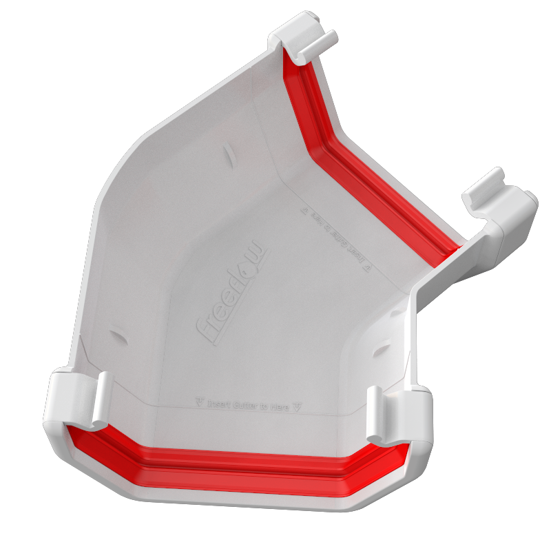 Freeflow Square Gutter 135° Angle Corner