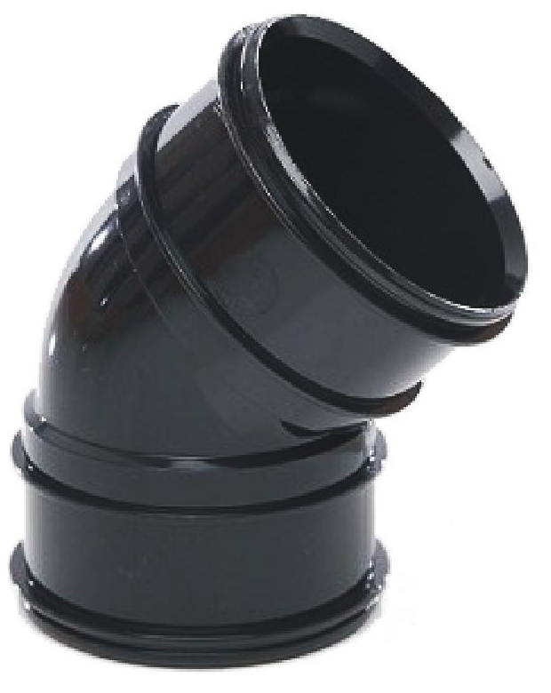 Black Soil Pipe Bends – 110mm Angled Fit