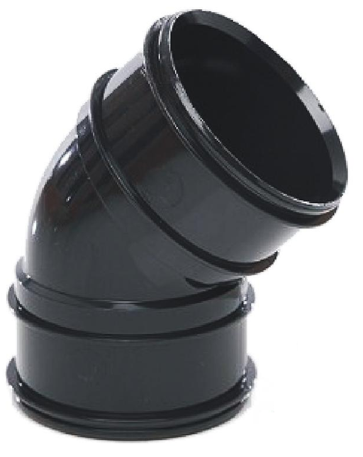 Black Soil Pipe Bends – 110mm Angled Fit