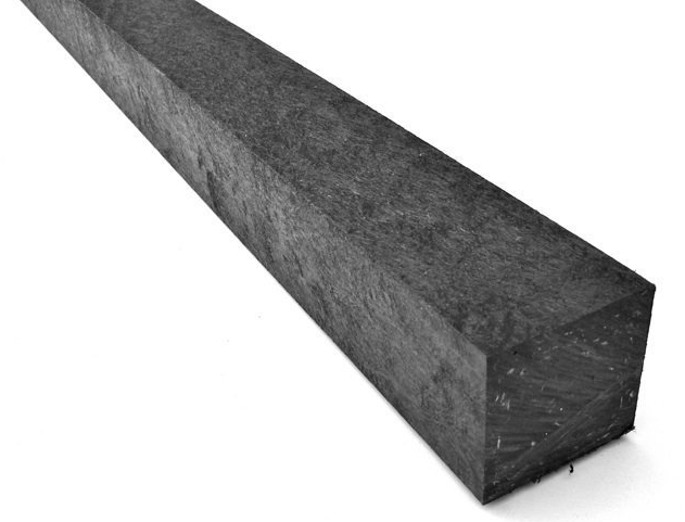 Square Brown - Black Solid Plastic Fencing Post 50 x 50mm