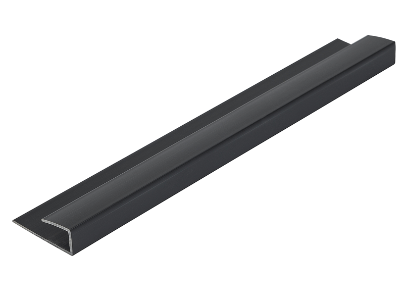 5mm U Edge End Trim - Black 2.6m