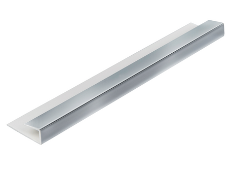 5mm U Edge End Trim - Chrome 2.6m