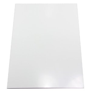 8' x 4' Gloss White PVC Hygienic Wall Sheet 3mm