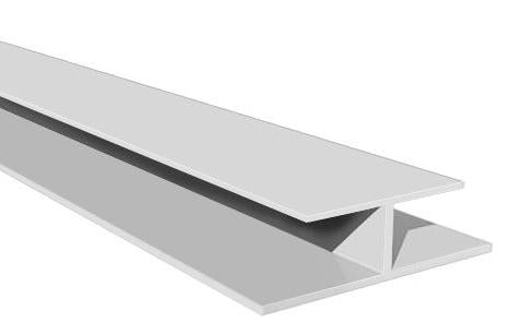Soffit Board Joint Trim - White