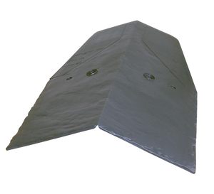 Grey Roof Ridge Tile 450mm x 155mm x 155mm